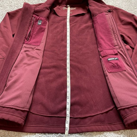 Wrangler 20X Red Softshell Long Live Cowboys Full Zip Jacket Mens 2XLT - Picture 3 of 8